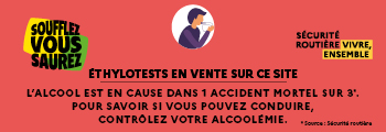 Présence d'éthylotests sur ce site